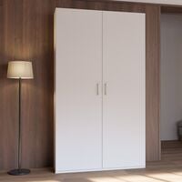 Homebox vaatekaappi 119,5x210x42 cm valkoinen